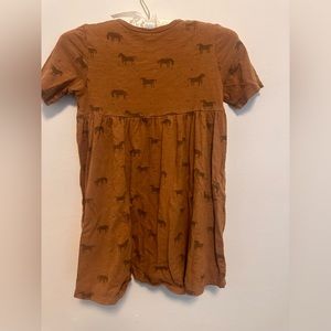 Rylee & crew cotton dress with horses
